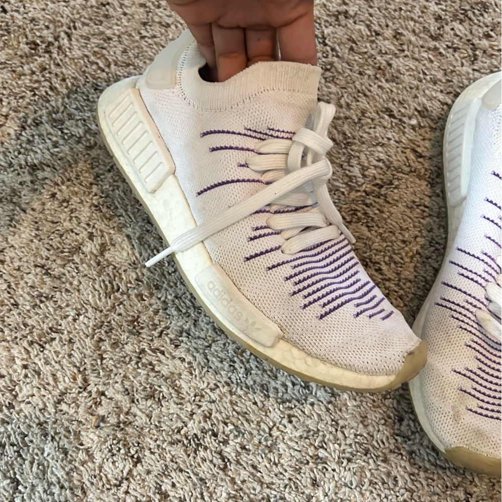 Adidas NMD white and purple!